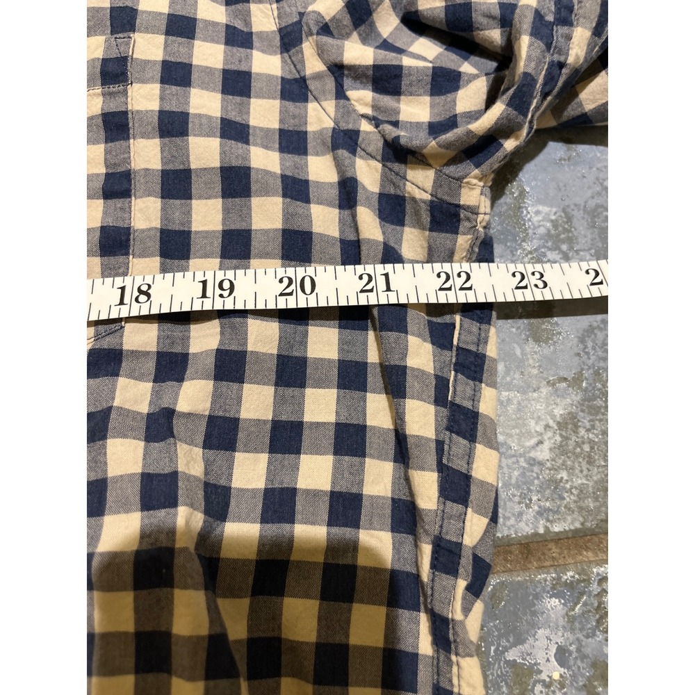 J Crew Mercantile Flex Slim Fit Gingham Check Button Down Shirt Mens XL - Picture 5 of 8